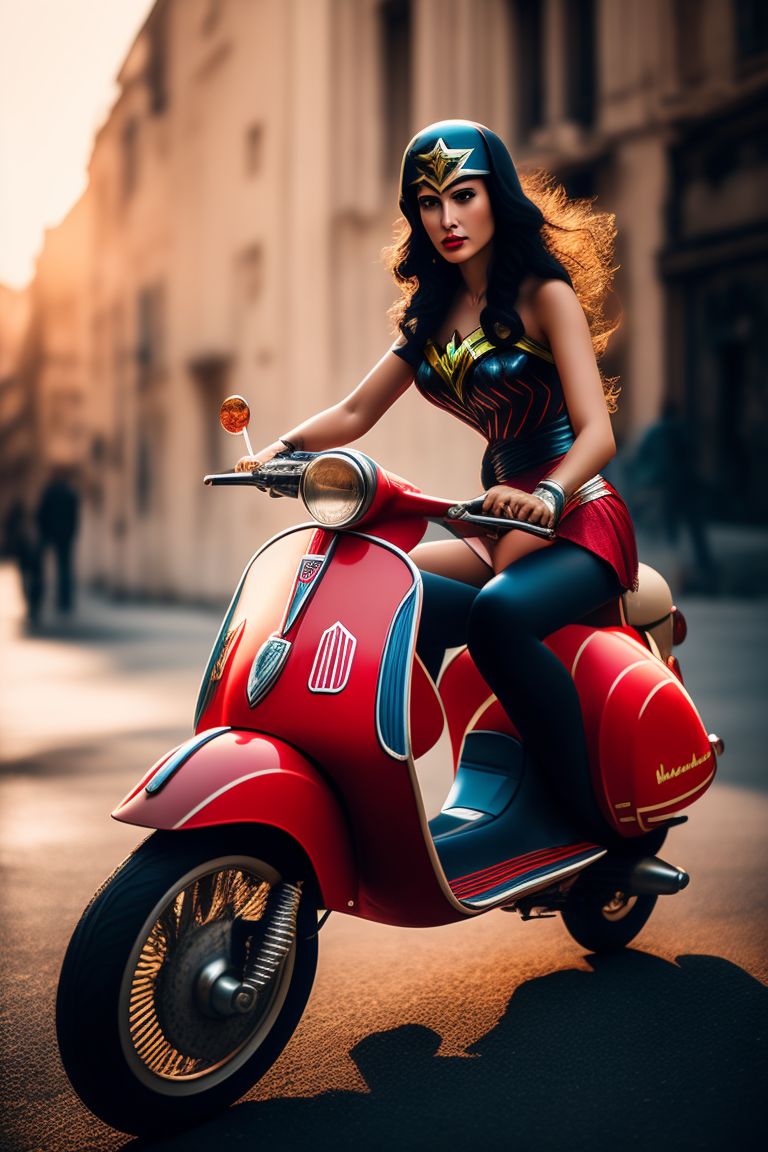 Girl store riding vespa