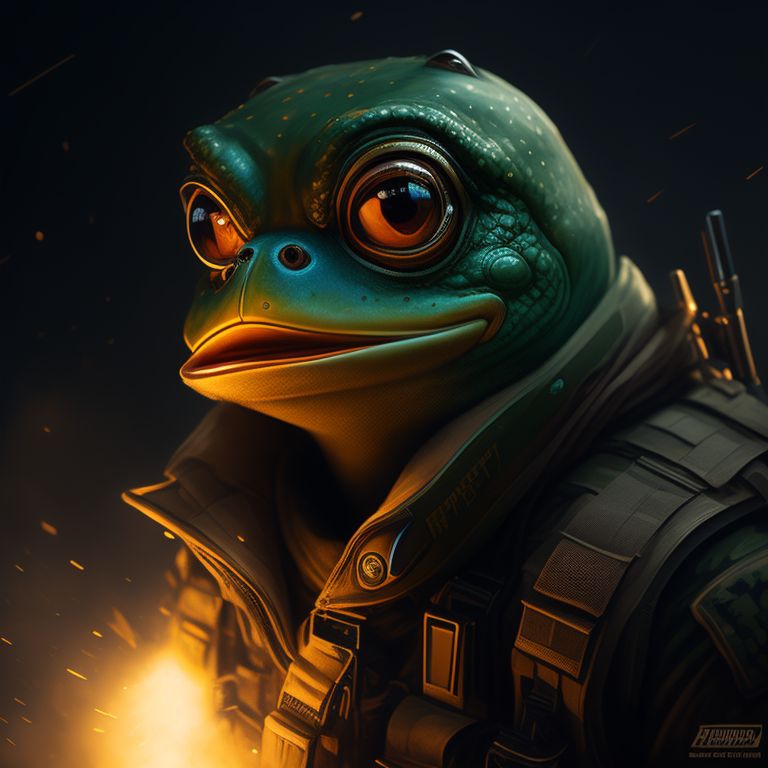 recent-ibex406: Pepe the frog in special op military gear