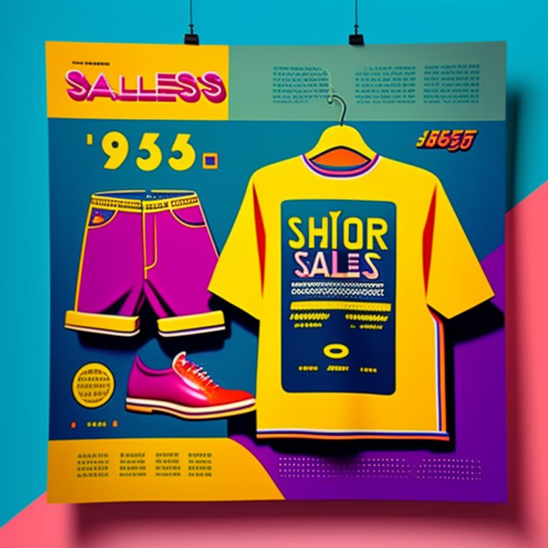 t shirt sale poster