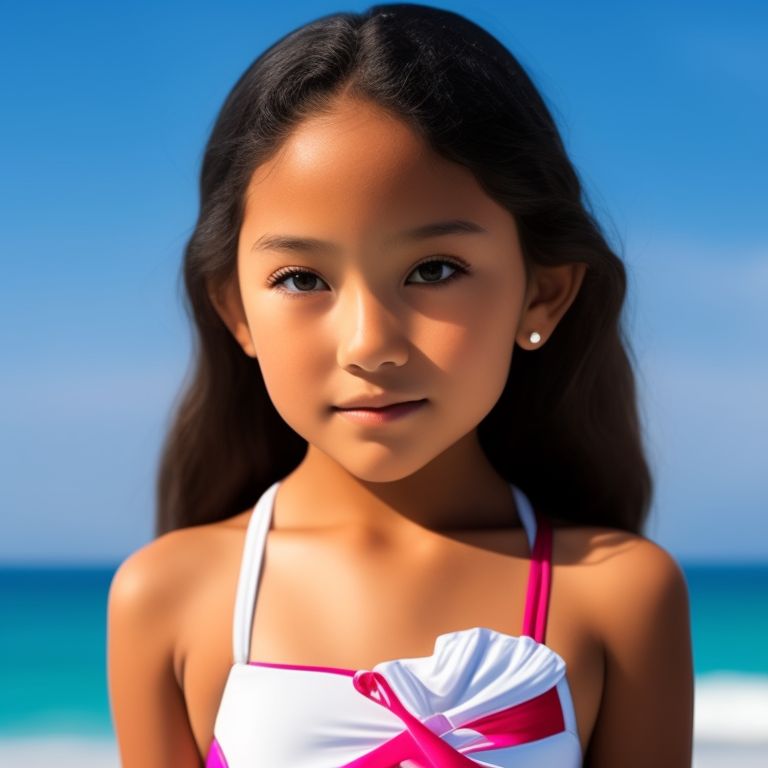 other-shrew134: Gorgeous 10 year old girl in a one-piece swimsuit showing  her whole body.