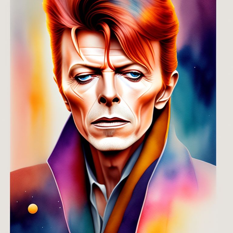 tame-tiger221: david bowie, cartoon style, 3D, Realistic