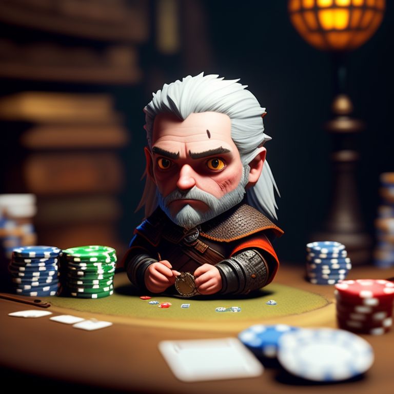 sameeland518 GERALT FROM HE WITCHER 3, PLAYING POKER