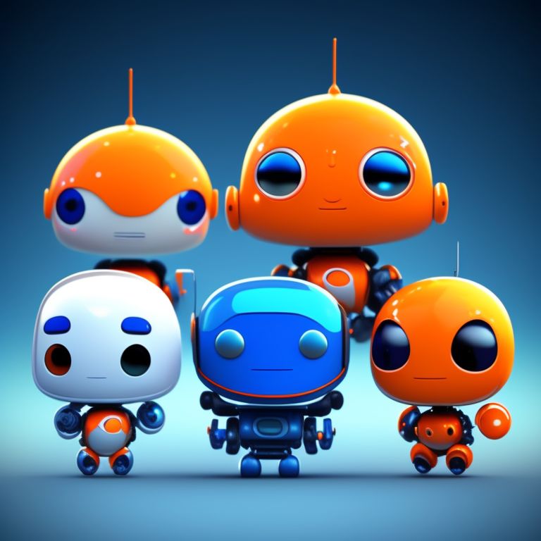 Orange And White Robot