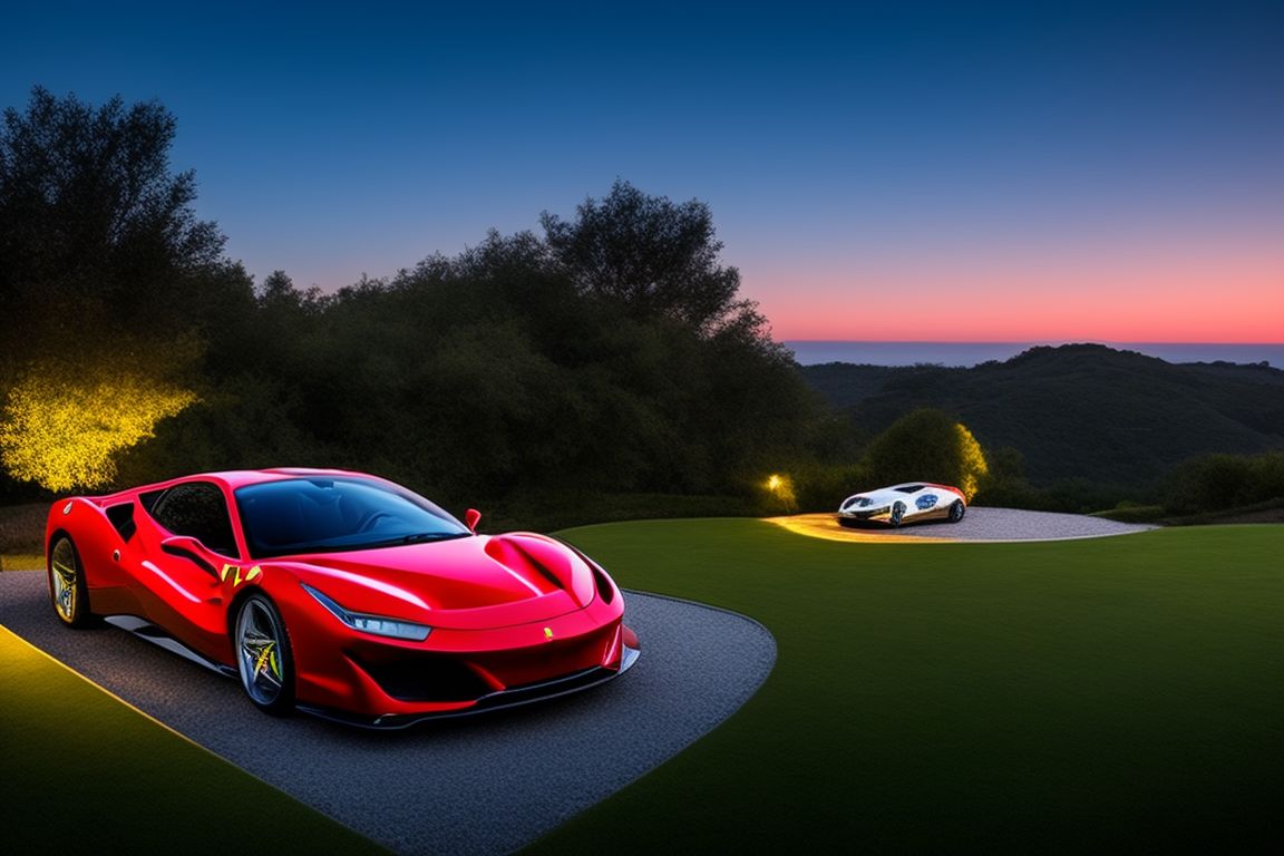 Caesda: Ferrari F8 Tributo parked at a hilltop mansion by the pool ...