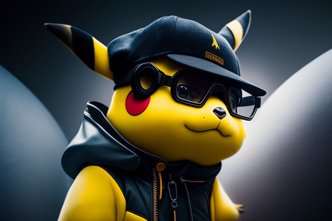 Near-elk919: Pikachu Dressed In Futuristic Sportswear Clothes , Big 