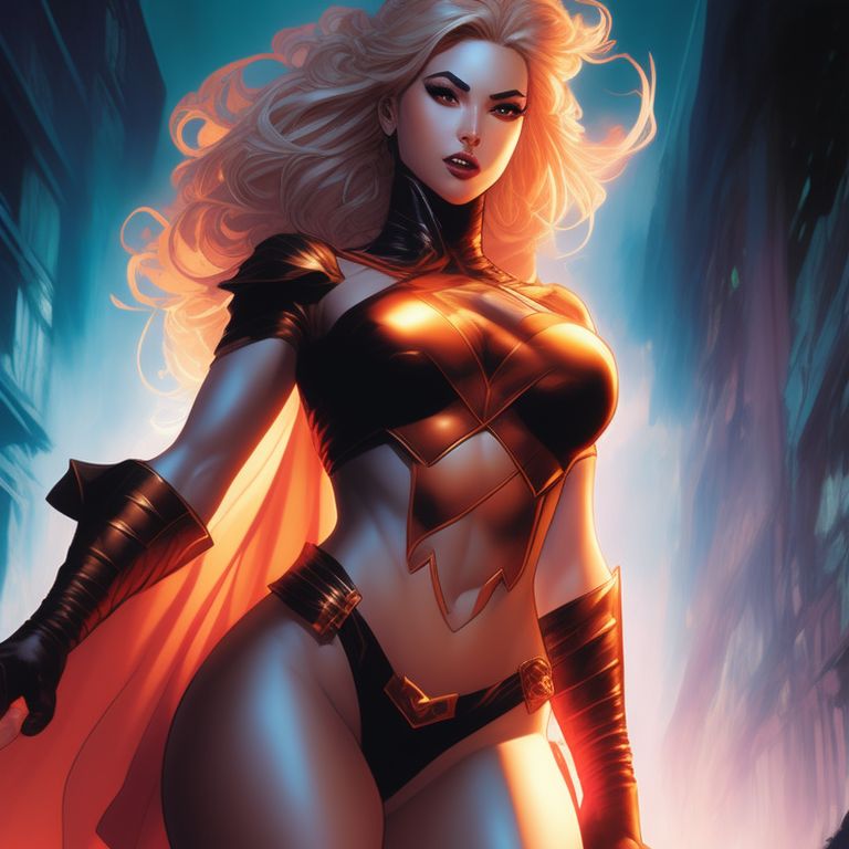 Female superheroes with vibrant powers and costumes,  goddess female figures, Art by Stanley Artgerm Lau, Art by Kenneth Rocafort, Art by Genzoman, Art by Joe Madureira, Art by BlushySpicy, Art by Stjepan Sejic, Art by J Scott Campbell, Art by Guillem March, Art by Citemer Liu, 4k, High resolution, Comic book, Comic book character, Comic, High quality