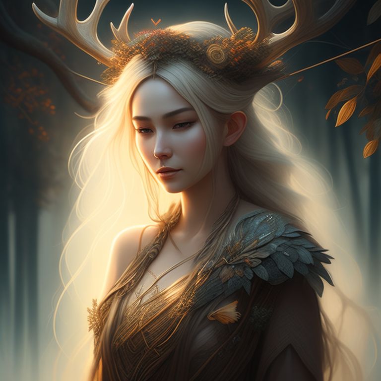 Enchanting Gothic Woman with Viking Braids and Mysterious Charms, AI Art  Generator