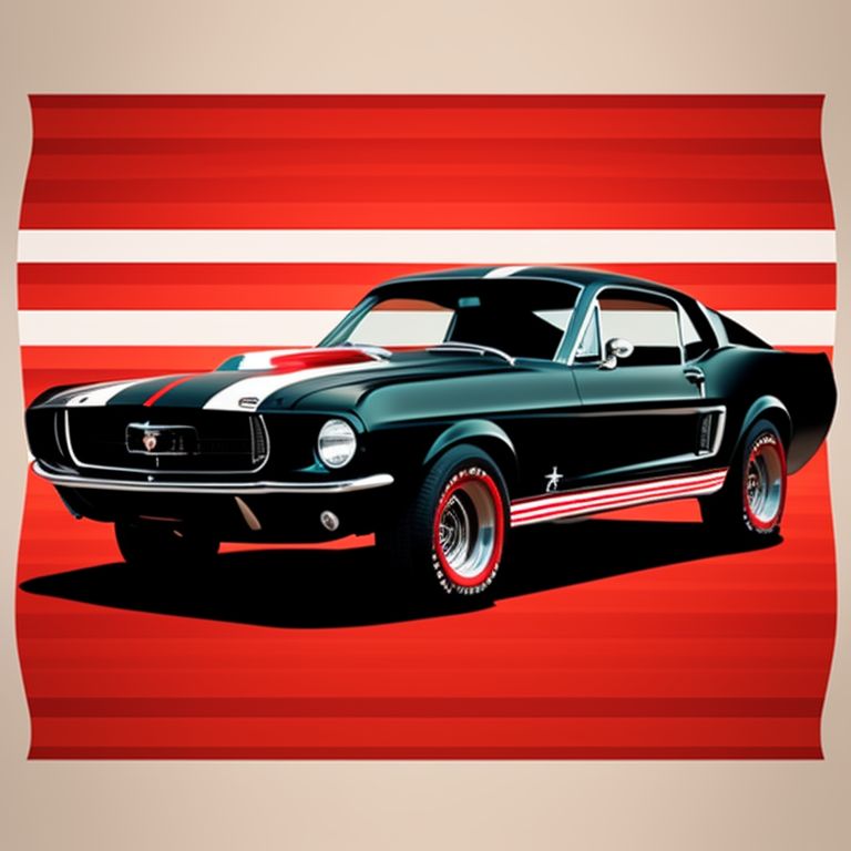 clipart 1967 mustang