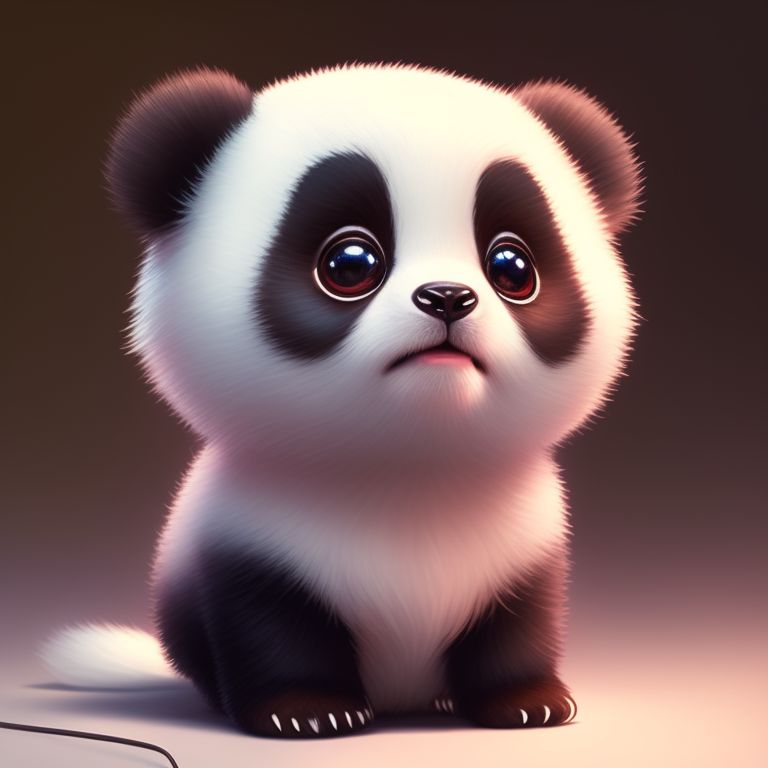 Kawaii chibi cute panda | Postcard