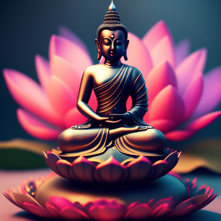 irwintay96: Mini female Buddha sitting on a lotus flower, Center