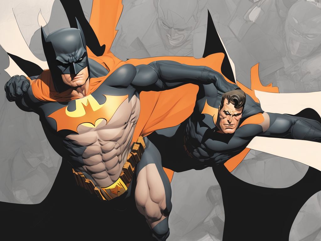 2D, Illustration, dynamic angle pose batman

, Graphic novel, Neal Adams, Trending on Artstation, DC comics, 8k