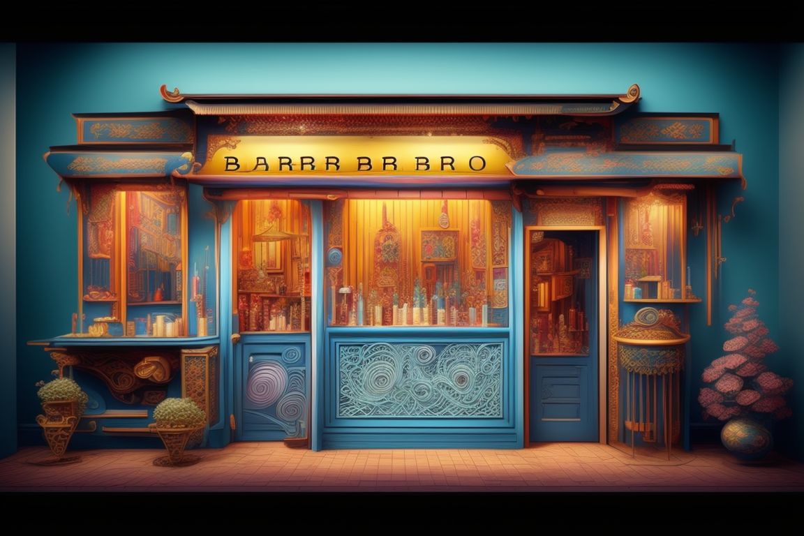 worldly-crow60: a very old barber shop, feng shui, aesthetic