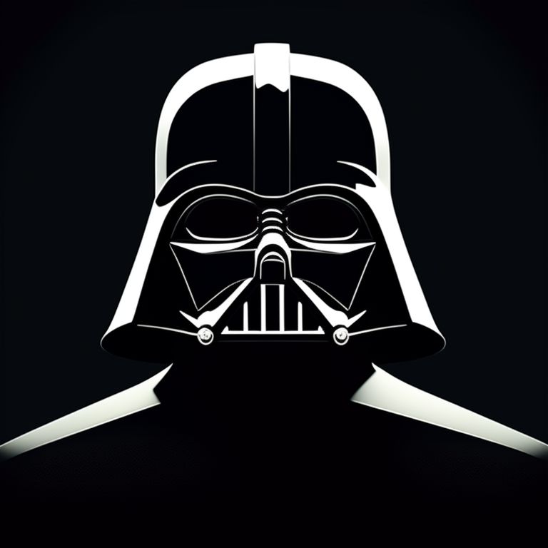 darth vader helmet vector