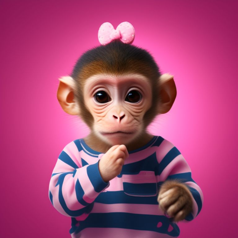 Cute Baby Monkeys In Clothes