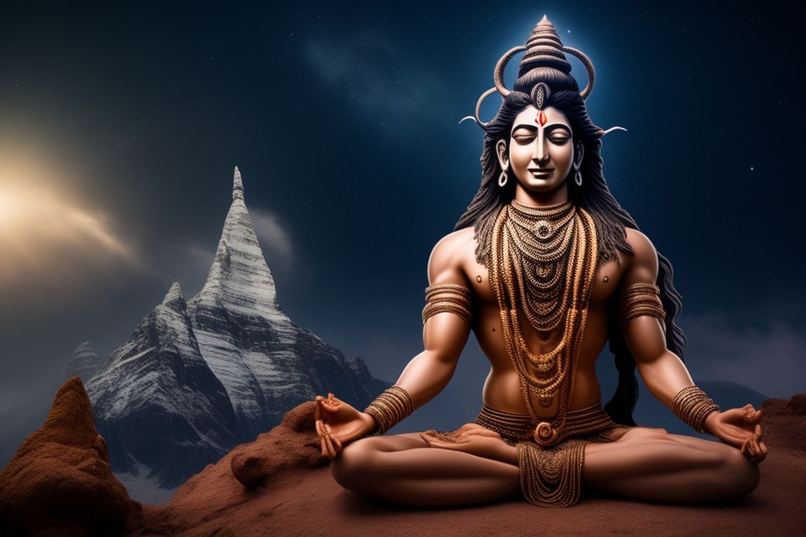 clear-fox893: Lord shiva is meditating on Kailash mountain top ...