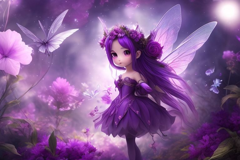 animated wallpaper, purple flower, fairy tale wallpaper, fairy tale, Wallpaper, airbrushed art style, soft edges, Detailed facial features, harmonious color, High detail, gongbi, purple  [fairy's duty], [magical mission], a fairy goes on a dangerous mission to save the animals she cares for, the scene takes place in a dark and ominous forest full of dangers and unknown threats, the atmosphere is tense and tense, determined and courageous, and the atmosphere is full of magic and mystery, the lighting is dark and mysterious, casting deep shadows and creating an atmosphere of suspense and danger. the fairy stands alone in the middle of her forest, ready to face any challenge that comes her way, knowing that the fate of the animals she loves depends on her success., Delicate watercolor illustration, Animated wallpaper, girl, purple flower, fairy tale wallpaper, fairy tale, wallpaper, airbrushed art style, soft edges, detailed facial features, harmonious color, high detail, gongbi, purple

  [Fairy's Duty], [Magical Mission], A fairy goes on a dangerous mission to save the animals Animated wallpaper, girl, purple flower, fairy tale wallpaper, fairy tale, wallpaper, airbrushed art style, soft edges, detailed facial features, harmonious color, high detail, gongbi, purple

She met a fairy in the forest, Warm color palette, Pastel colors, White background, Cozy
