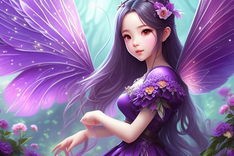 purple fairy wallpapers