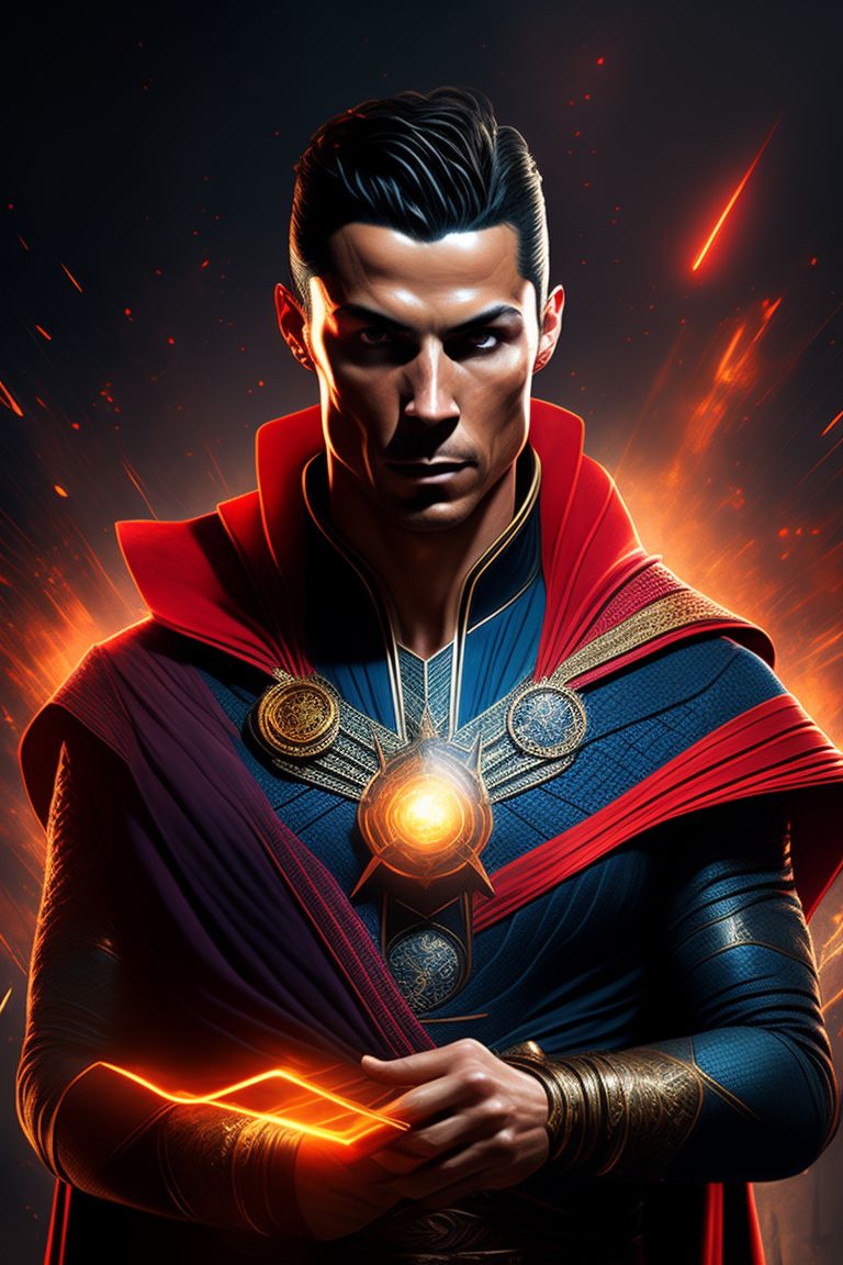 hidden-stork992: cristiano ronaldo + dr strange