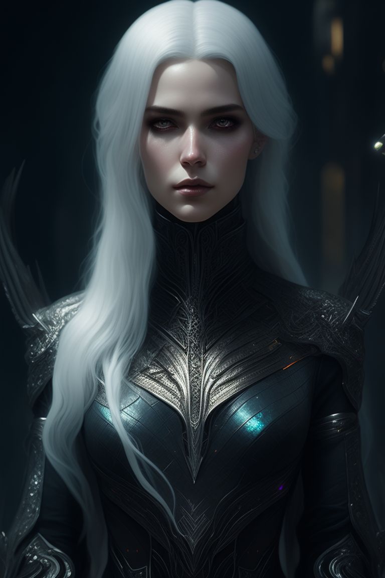 Jaya_Hess: A sweet banshee with iridescent silver hair