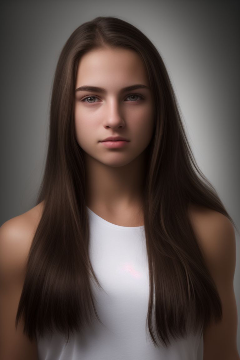 pretty 14 year old girl with brown hair