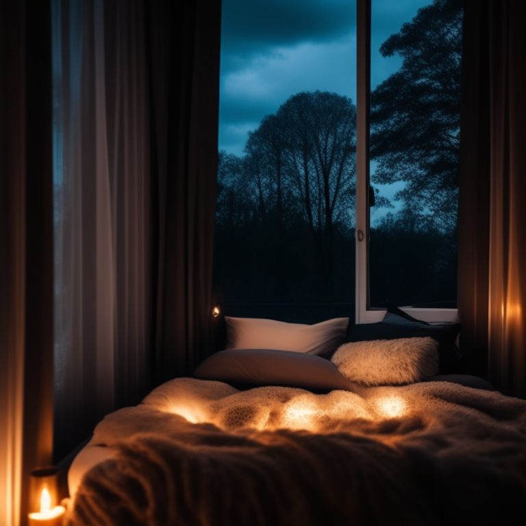 f-a-cozy-bedroom-bed-sitting-under-a-window-night-time-rainy-mood