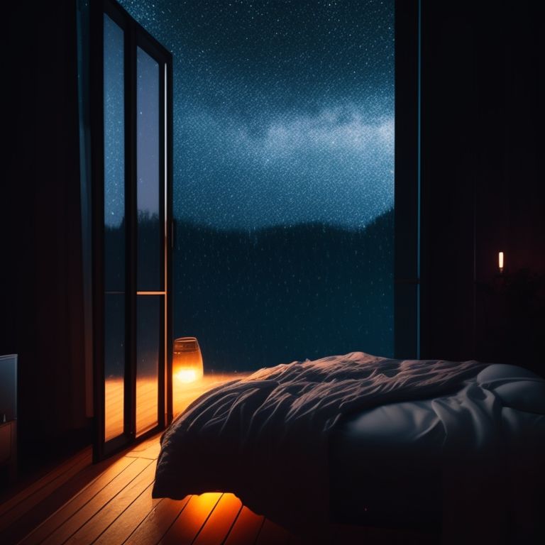 f-a-cozy-bedroom-bed-sitting-under-a-window-night-time-rainy-mood