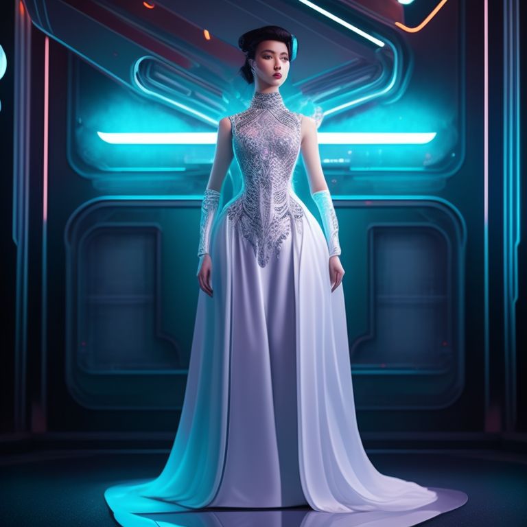 White Futuristic Dress