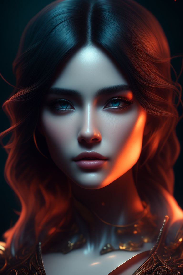 Gmaddie07 Digital Art Portrait Of Highly Sensual And Beautiful Girl In A Fantasycelestial16 