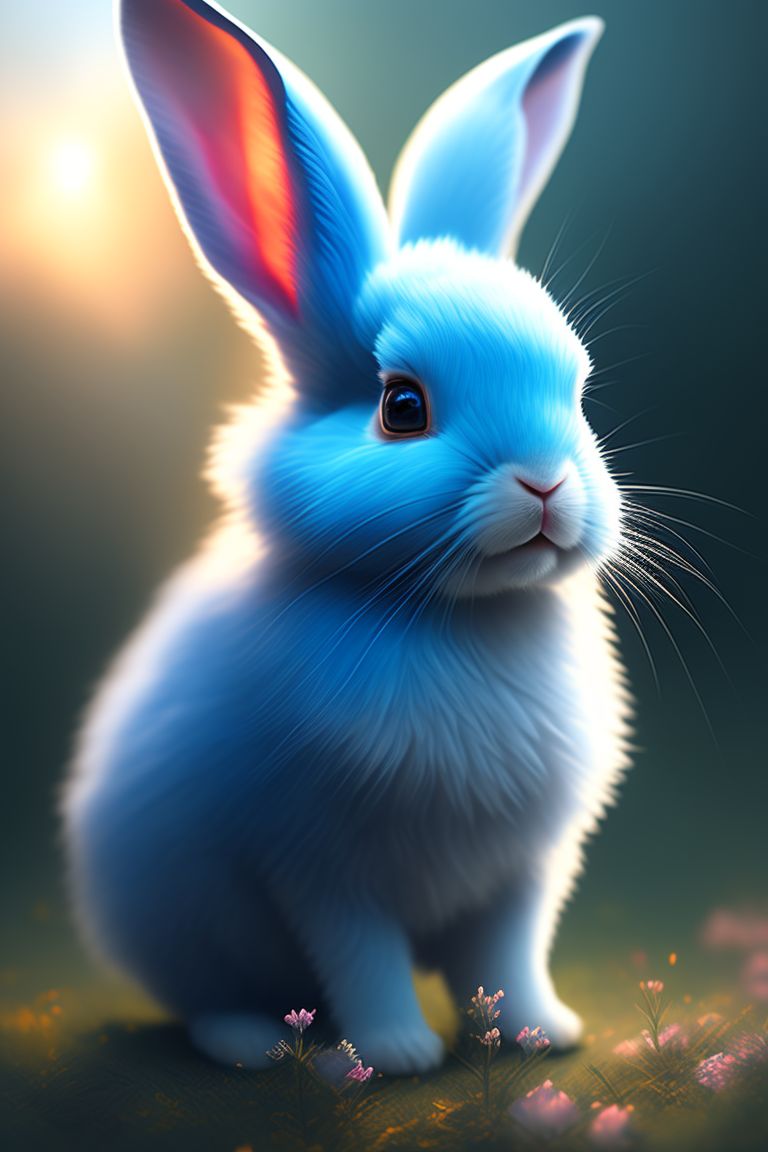 able-mink85: Blue Fire Rabbit