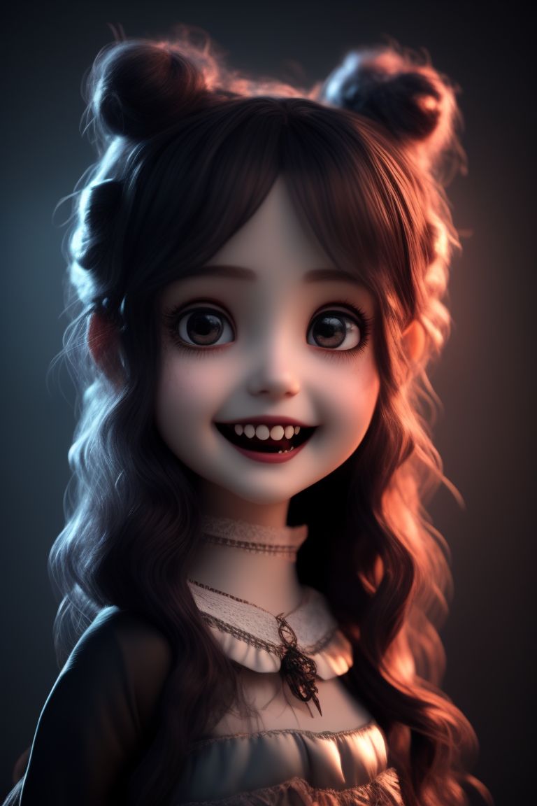 full-penguin243: creepy cute gothic girl with long black wavy hair and ...