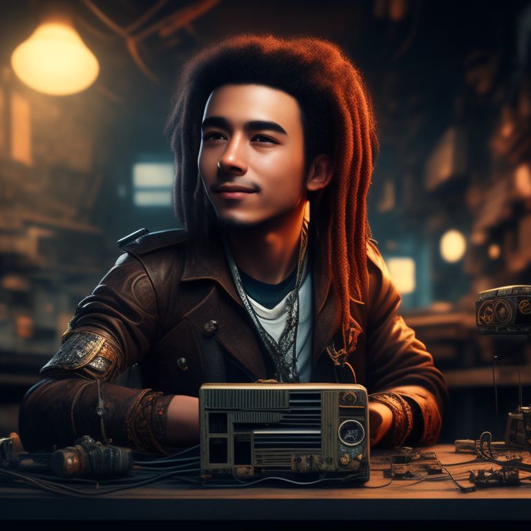 stark-ram338: Young charming steampunk tinkerer man looking forward ...