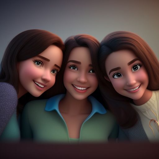 moral-turtle525: three beautiful girls embraced and happy