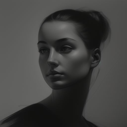 phsimile A girl portrait, slight strabism, expressive anatomy, off