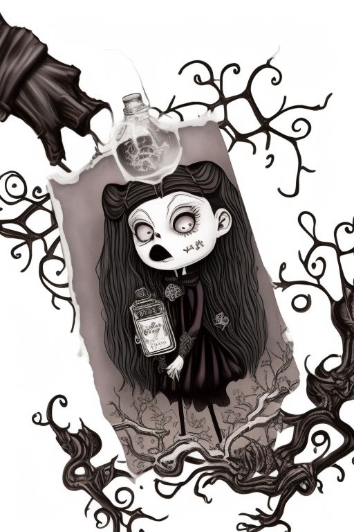 wirylouse284 wednesday tv series cartoon of wednesday addams
