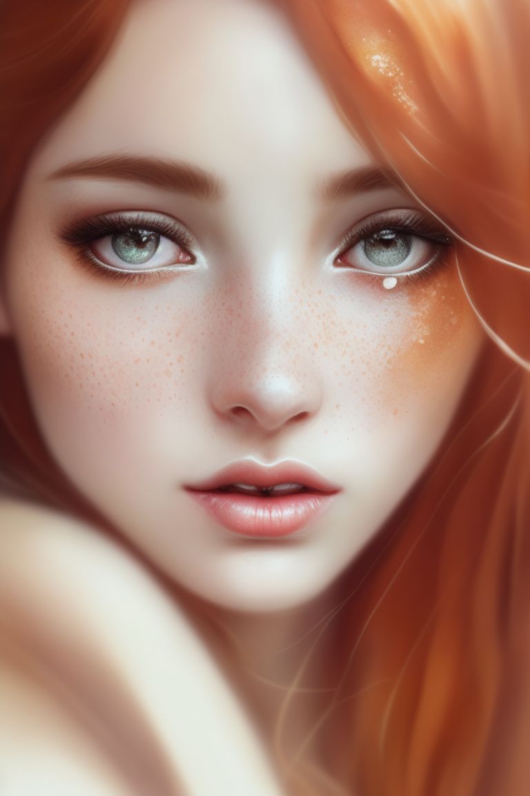 Kit Fox Delicate Elf Red Hair Sweet Shy Pure Innocent Masterpiece Best Quality 8597