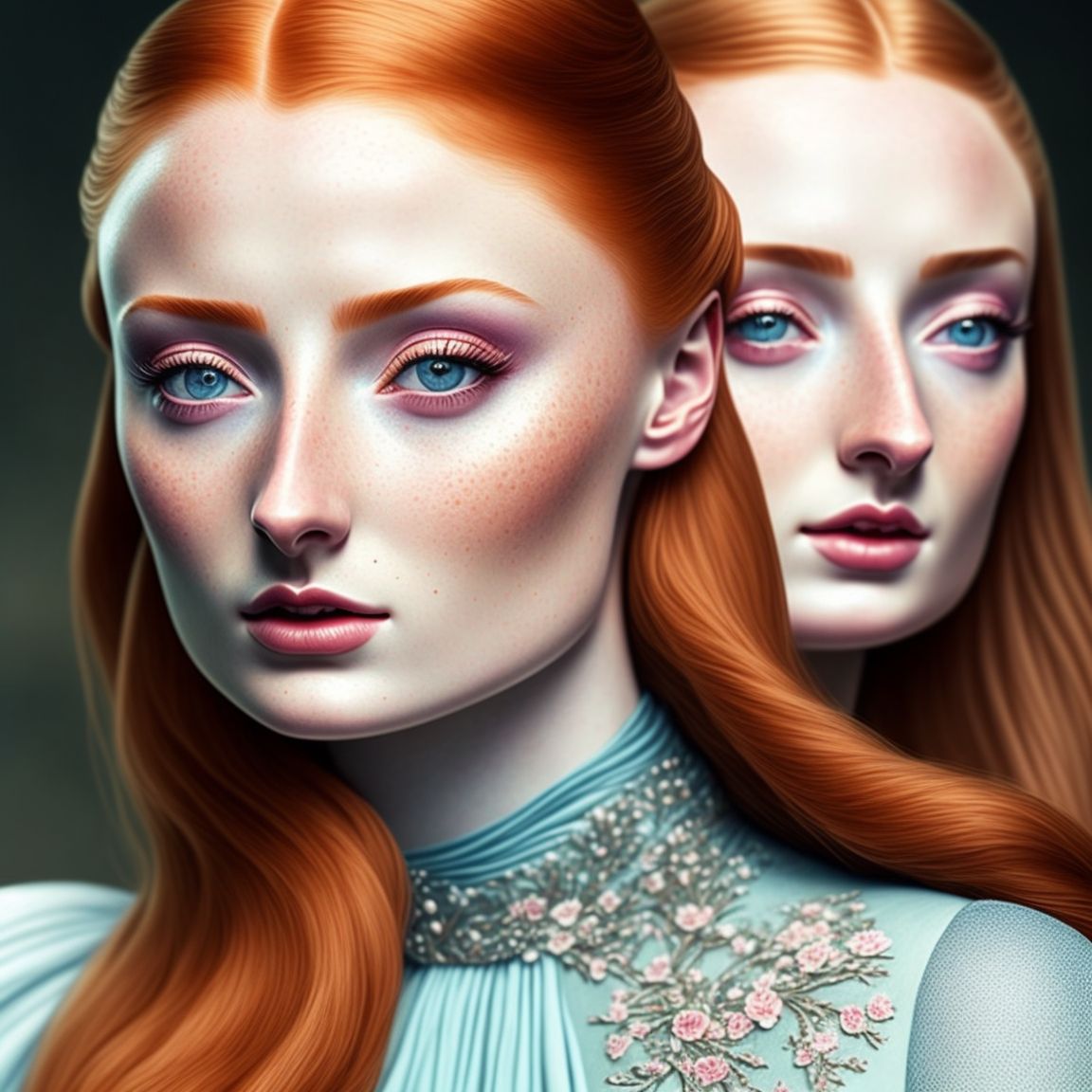 bouncy-mule791: Sansa Stark, looks like Sansa Stark, face reference ...