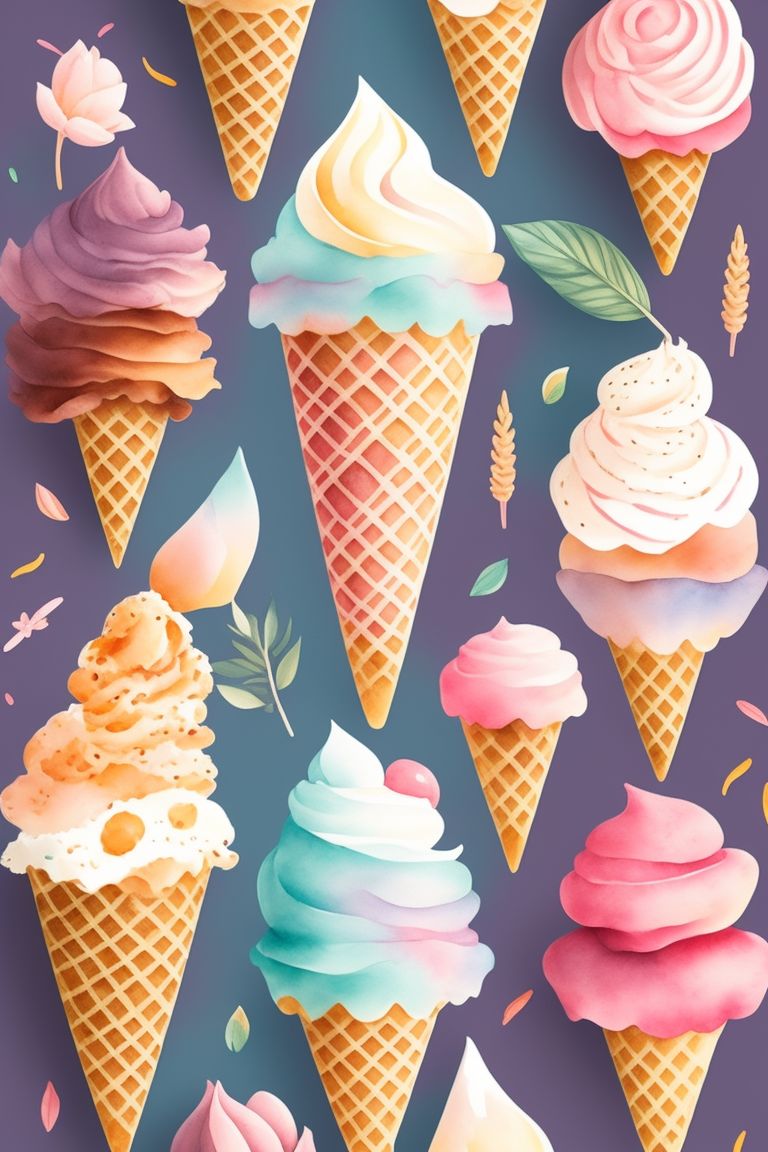 tall ice cream cone