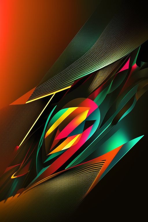 red-duck300: An abstract geometric design with Metallic accents, a ...