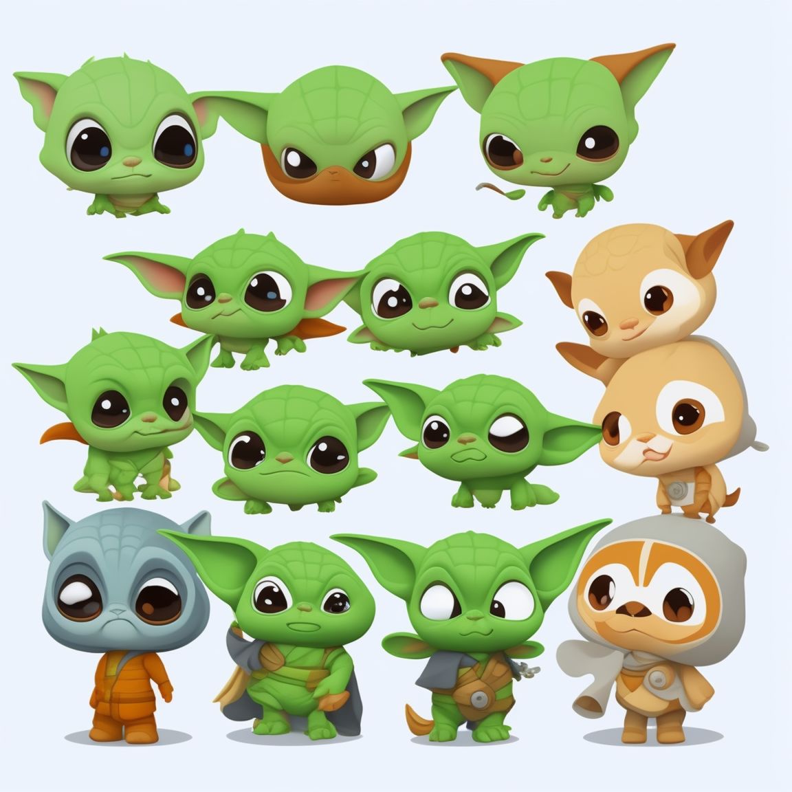 wiry-louse284: baby yoda only head clipart, layered, icons