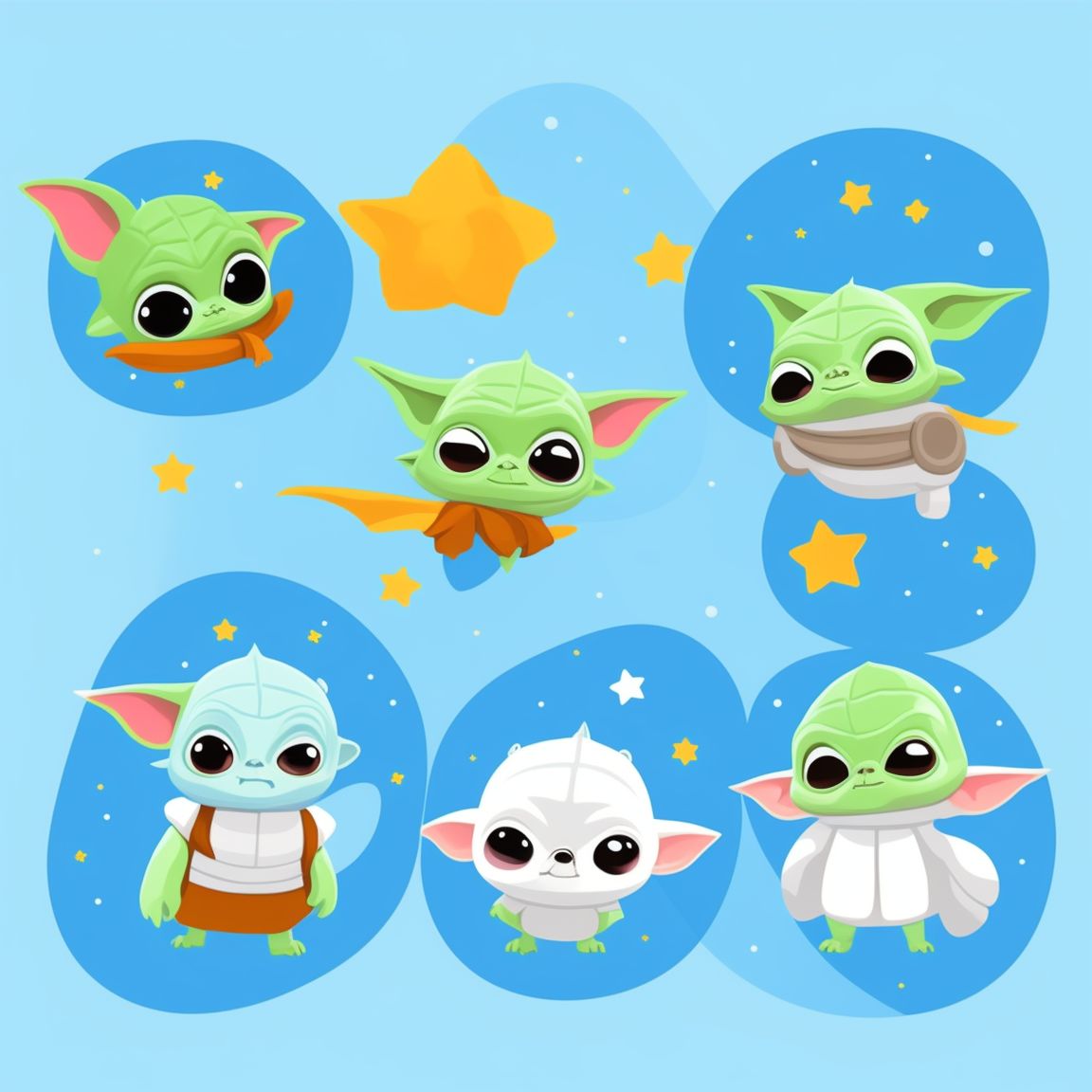 wiry-louse284: baby yoda only head clipart, layered, icons