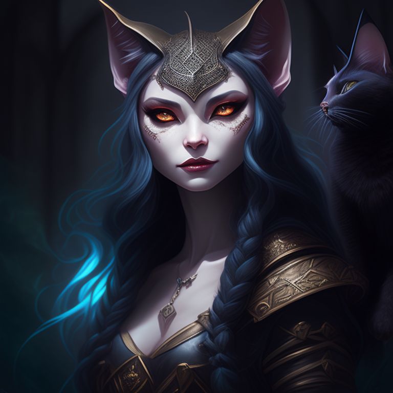 Dnd, Dark fantasy art , woman with cat features, ((tabaxi)), fantasy character, ((((evil)))), ((dark fantasy))







, Ethereal, Magical, Highly detailed, Pastel colors, Digital painting, Artstation, trending, Concept art, Sharp focus, art by loish and sakimi chan and wingedlight and daekazu.