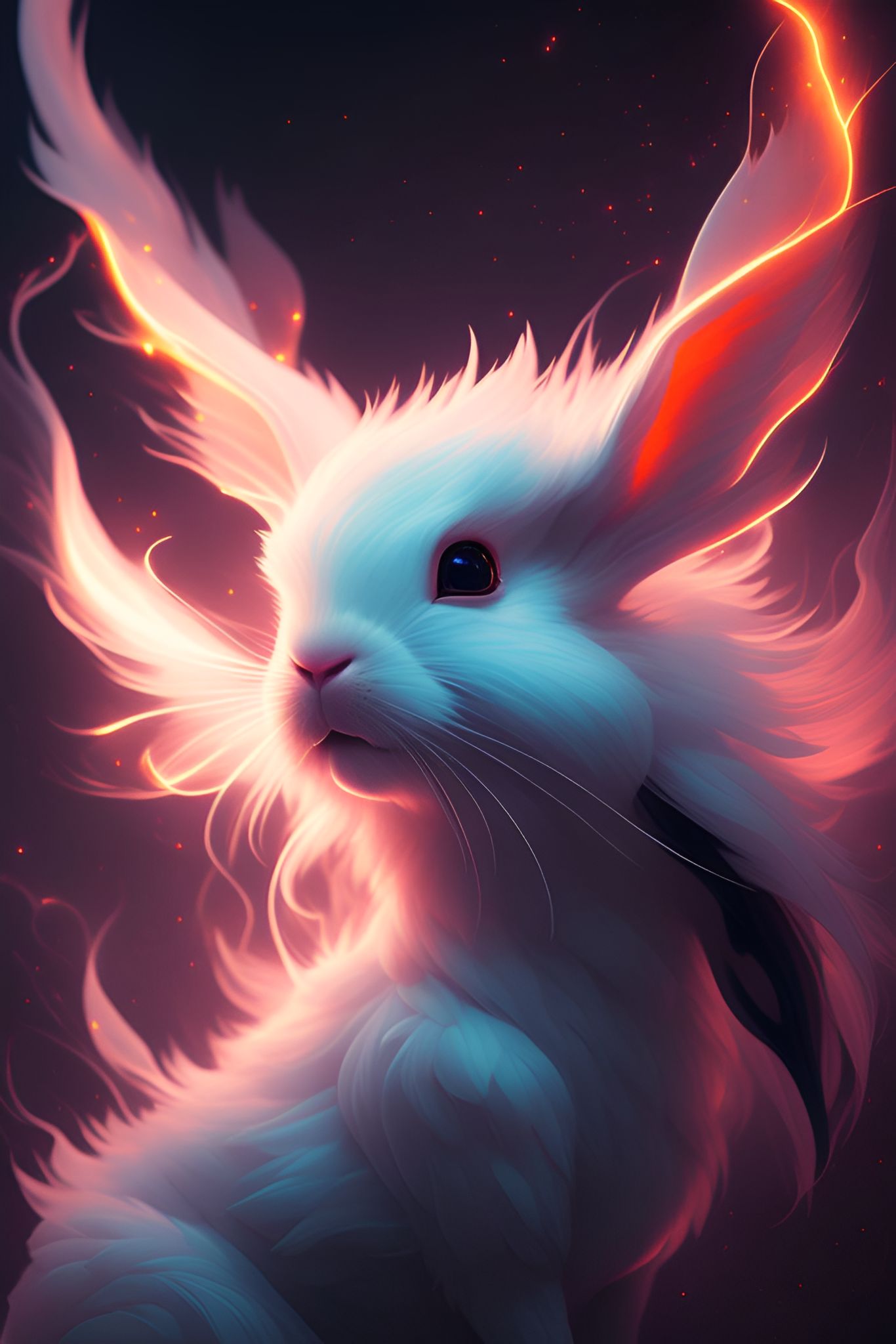 ablemink85 vanishing white fire rabbit spirit