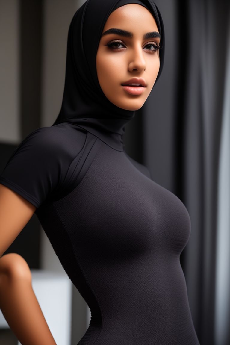 tidy-lapwing14: skinny Muslim teenager with large bust on a thin