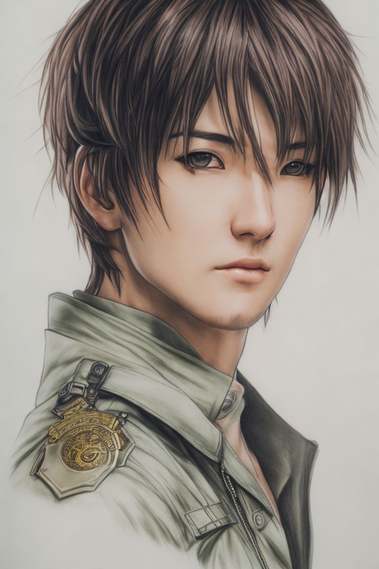 Paul-Crow704: a pencil sketch anime of Ashley and Leon Kennedy from  resident evil 4 game,full body, full face,extremely detailed eyes,extremely  detailed face,very detailed,art by luis royo hyperrealistic