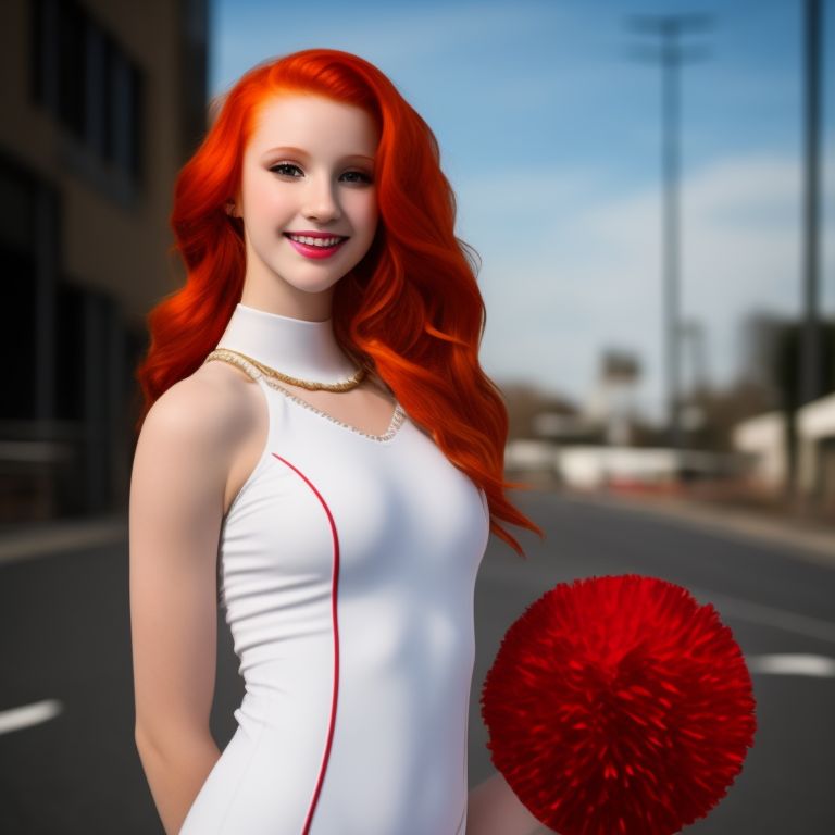cheerleaders pussy Redhead