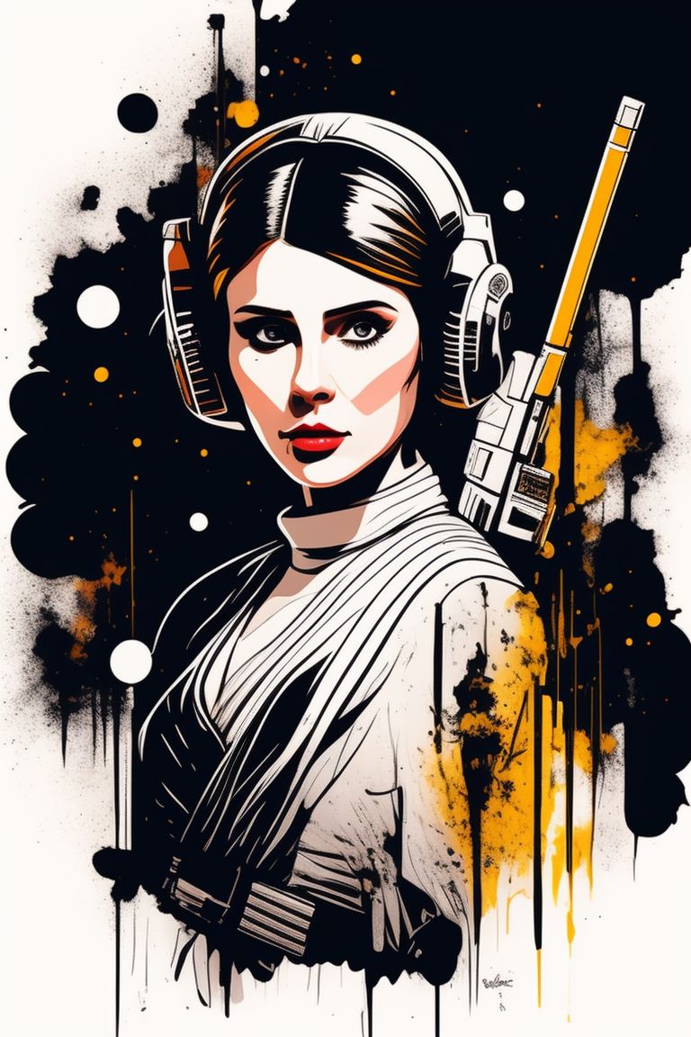 princess leia vector