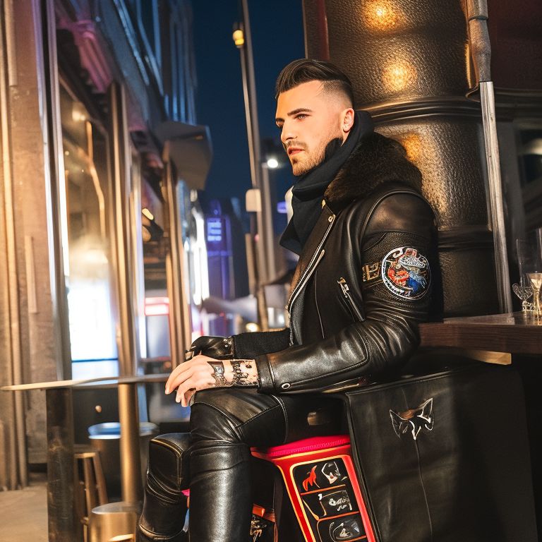 Wolf hotsell biker jacket