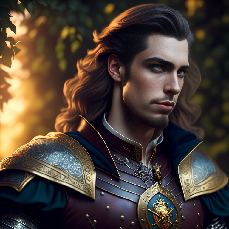 Fantasy D&D style, Male, noble, dnd, portrait, medieval, arrogant, outside, garden, Realistic, best quality, hyper-realistic photograph, Photorealistic, by charlie bowater, by mark brooks, by pre-raphaelite brotherhood, by raffaello sanzio, by wes anderson, dramatic characters design, nice shot, Octane render, trending on unsplash, fine detail, PhotoHelper, uplight, fullbody, 8k