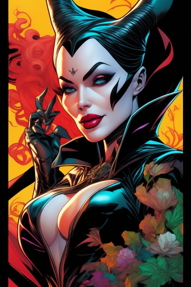 Maleficent Summons The Power Disney's Sleeping Beauty Villain Fine Art –  Licensed Studio Art ™