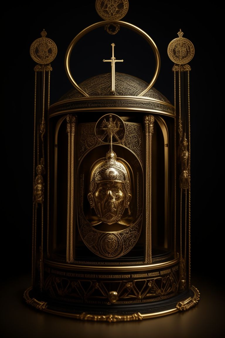 juicy-wasp108: holy catholic reliquary containing the head of George W Bush